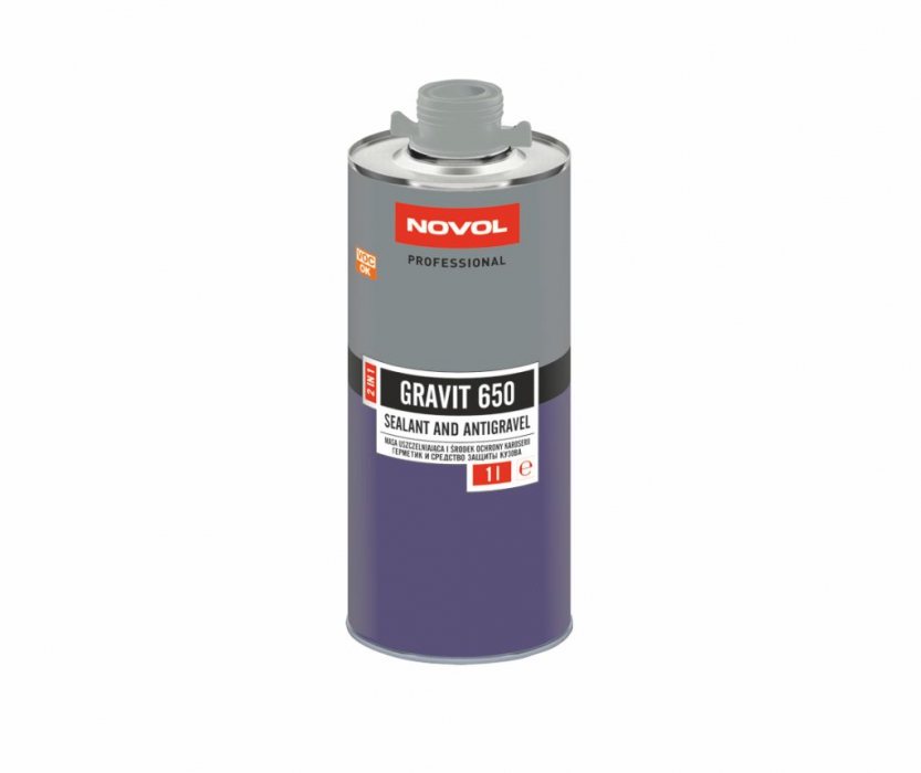 650 gravit герметик и средство защиты кузова 2в1 серый 1л novol