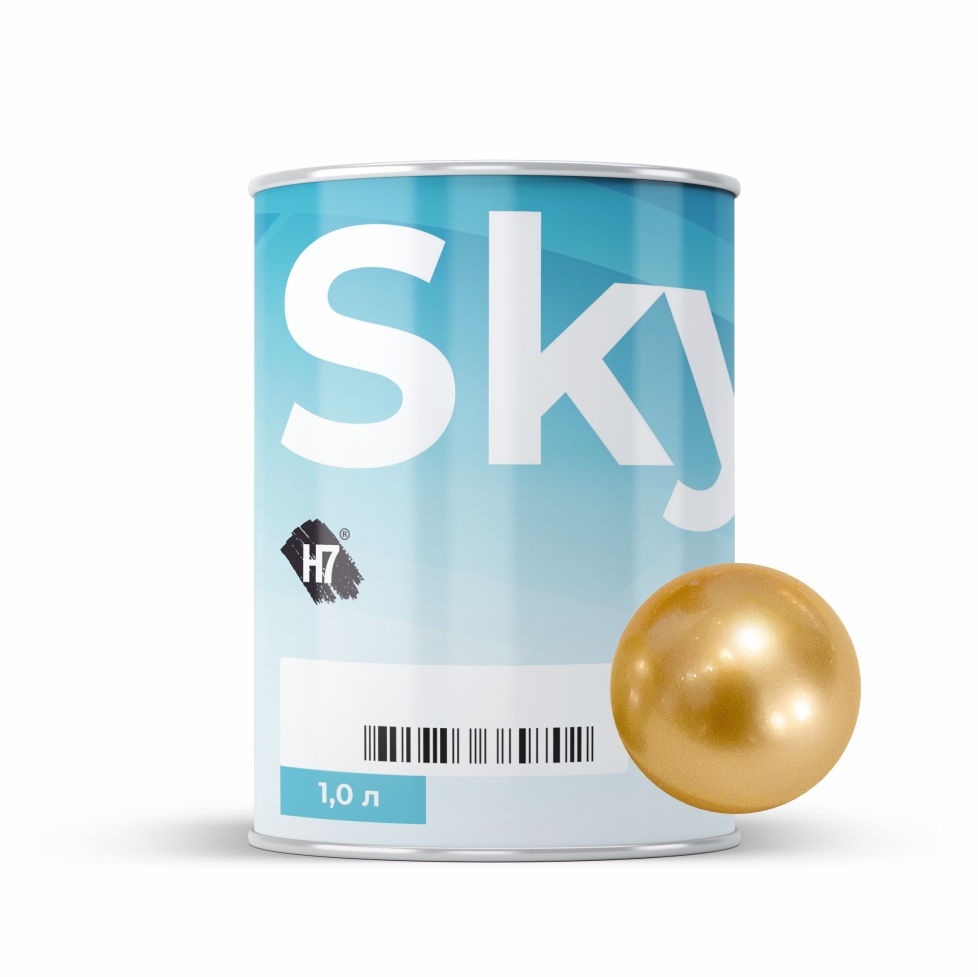 7220 yellow pearl (fine) компонент для подбора автоэмалей базовый 1л skymix h7