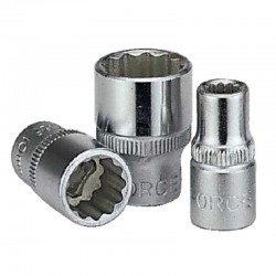 Головка торцевая 12-гранная 1/4" 11мм L25мм FORCE