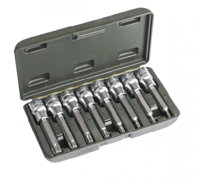 Набор головок со вставкой 1/2" TORX (T20,T25,T30,T40,T45,T50,T55,T60), дл. 100 мм, 8шт Дело техники