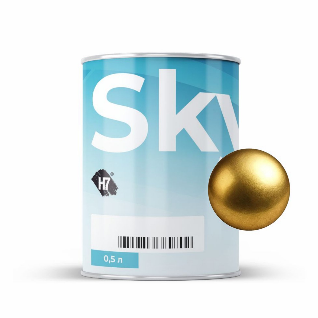 7167 Golden Aluminium компонент для подбора автоэмалей базовый 0,5л SkyMix H7