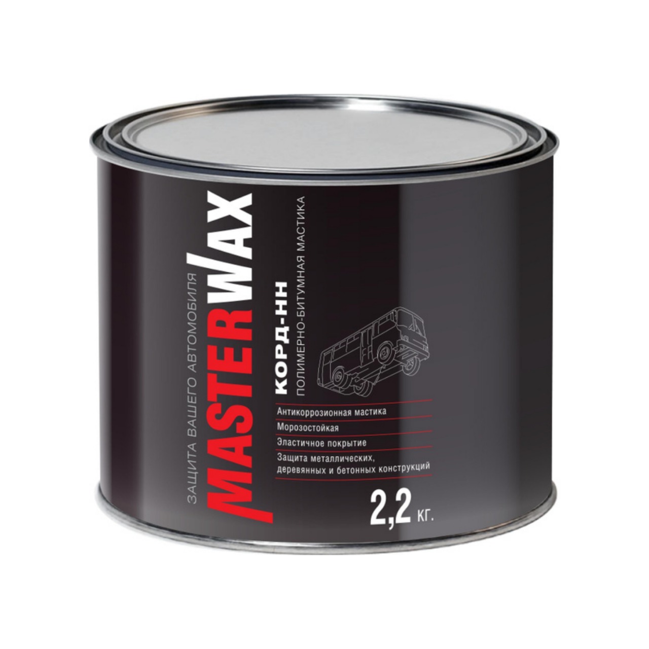 Мастика полимерно-битумная КОРД-НН ж/б 2,2 кг Masterwax