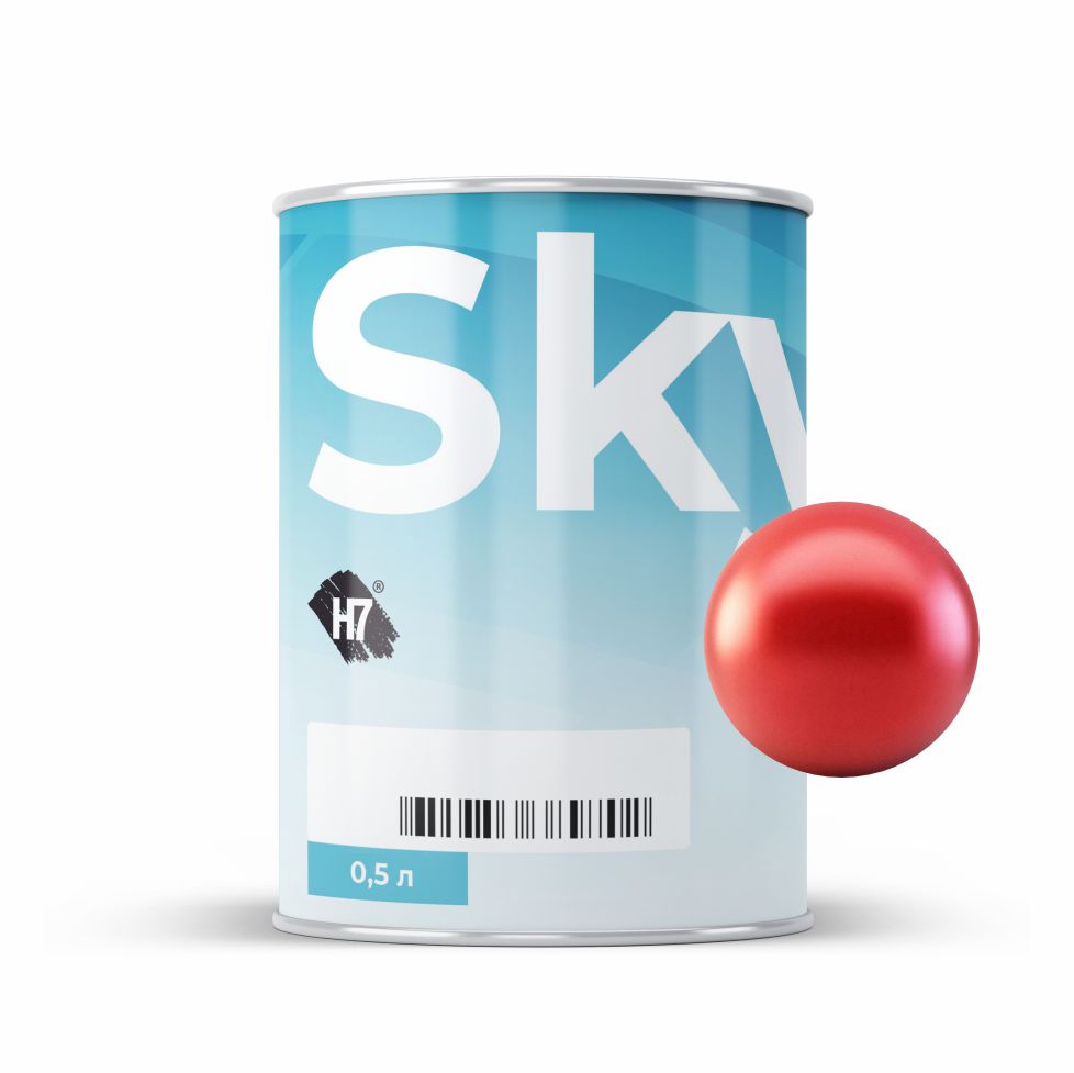 7318 красный ксиралик crystal red pearl компонент для подбора автоэмалей базовый 0,5л skymix h7