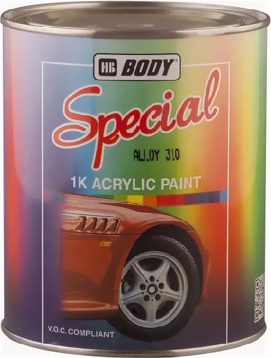 310 краска для дисков высокостойкая special paint серебристая 1,0 л hb body