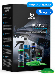 набор для стекол и зеркал grass