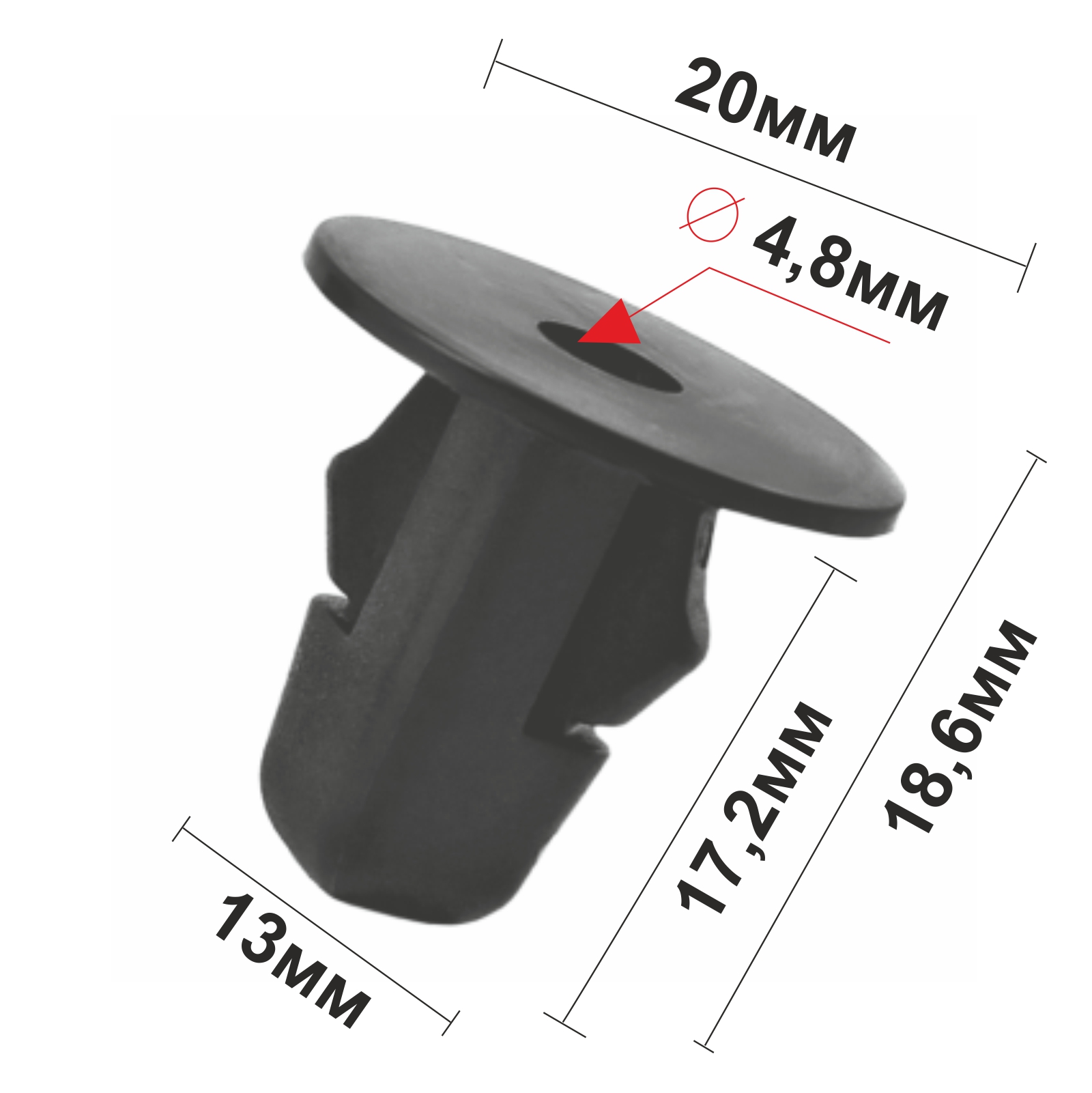 10230 (c230) клипса вставка пластиковая