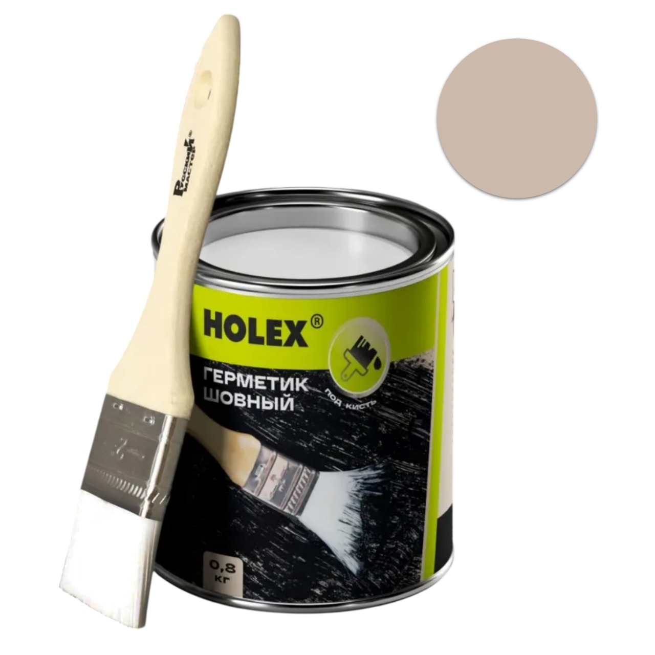 Шовный герметик с кистью бежевый Holex