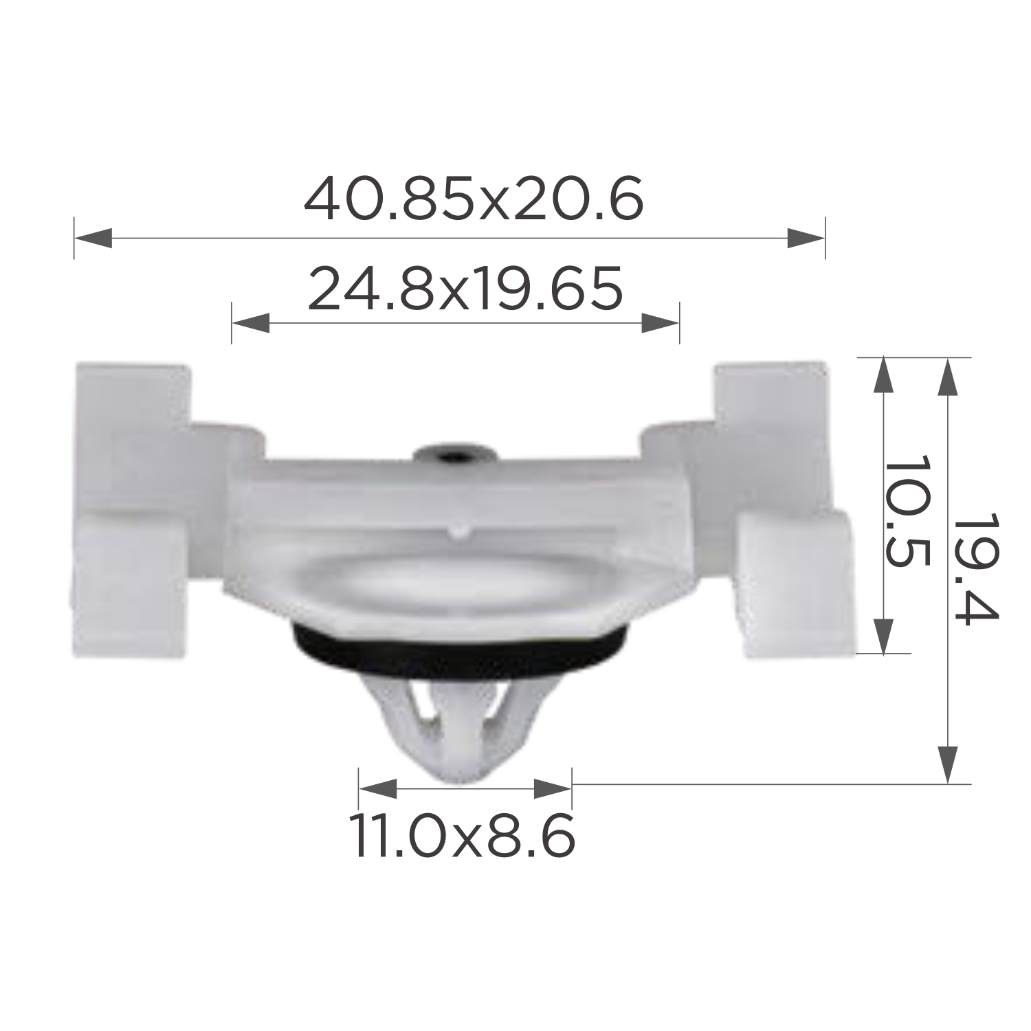 13659 (c3659) клипса фигурная пластиковая
