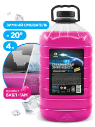 жидкость стеклоомывающая "ice clean" до –20 °с 4л grass