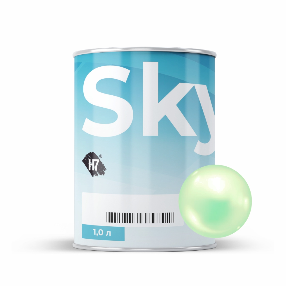 7230 pure green pearl компонент для подбора автоэмалей базовый 1л skymix h7