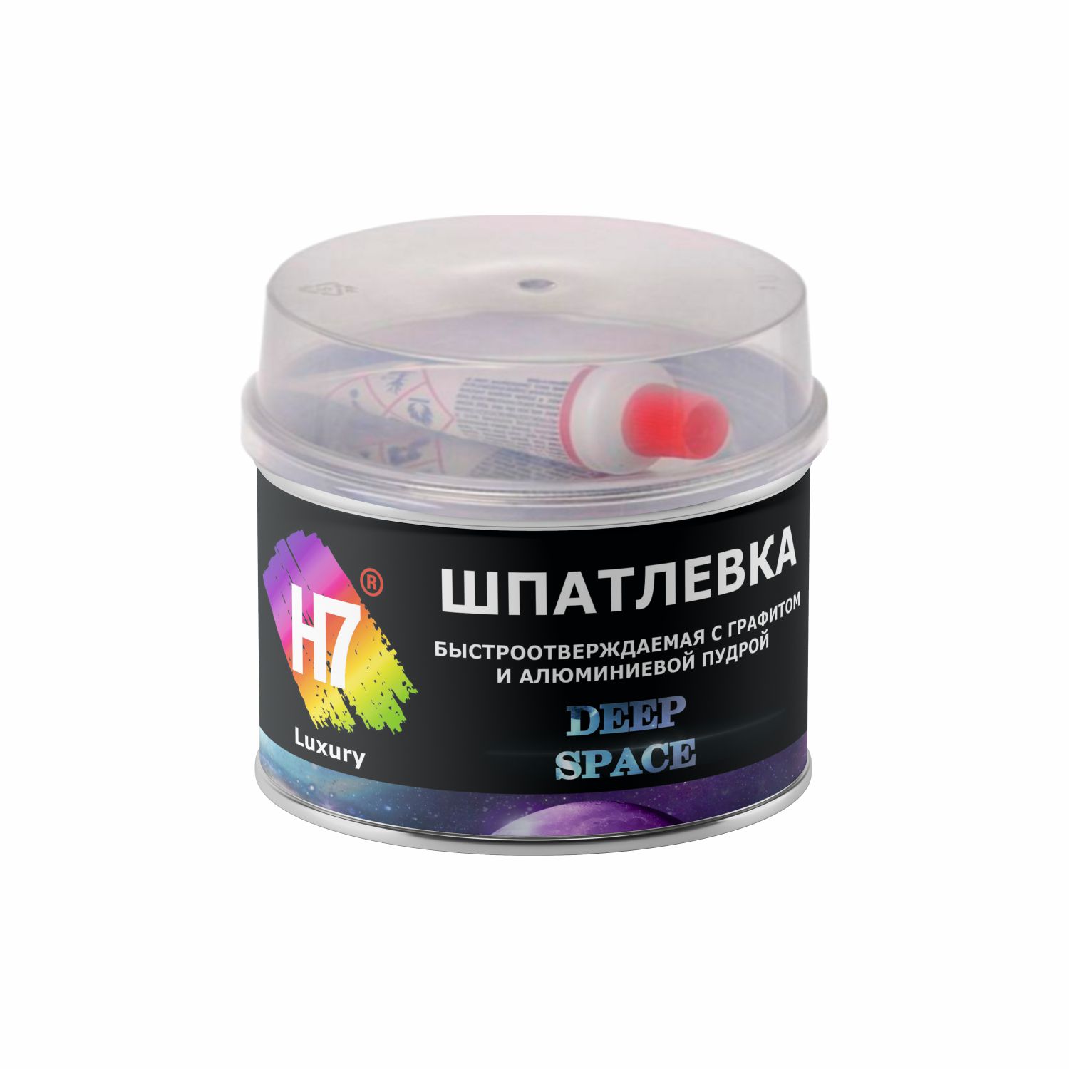 Шпатлевка быстроотверждаемая c графитом и алюминиевой пудрой Deep Space 0,25л (0,575кг) H7