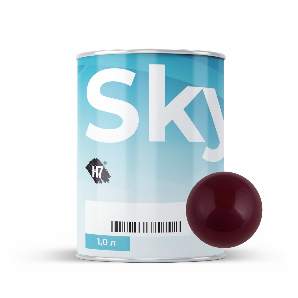 7017 transparent iron red компонент для подбора автоэмалей базовый 1л skymix h7