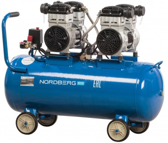 Компрессор NCEO100/400 безмасляный 220В, ресив. 100л, 400л/мин	 NORDBERG