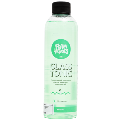 очиститель стекол универсальный glass tonic 500мл foam heroes