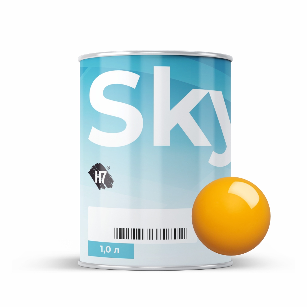 7032 ordinary yellow компонент для подбора автоэмалей базовый 1л skymix h7