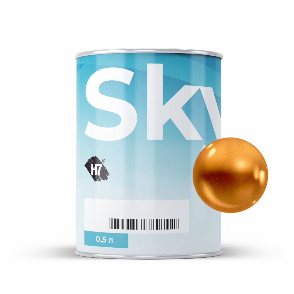 7163 yellow silver компонент для подбора автоэмалей базовый 0.5л skymix h7