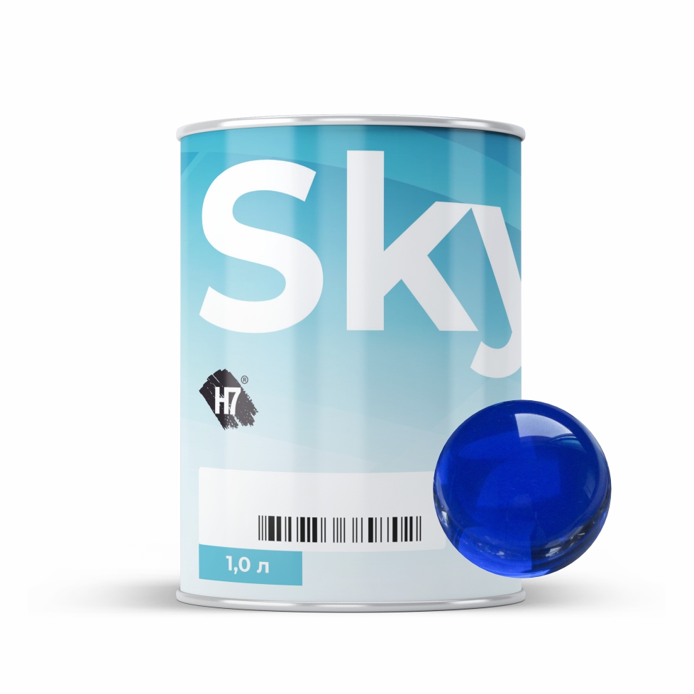7051 phthalocyanine blue компонент для подбора автоэмалей базовый 1л skymix h7