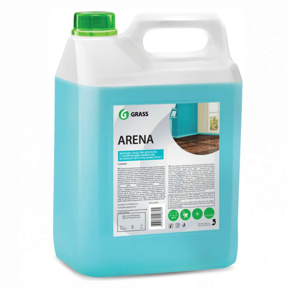 Средство для мытья пола "Arena" (нейтральное) 5кг GraSS