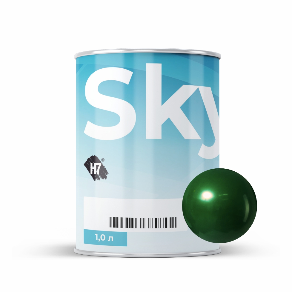 7042 transparent emerald компонент для подбора автоэмалей базовый 1л skymix h7