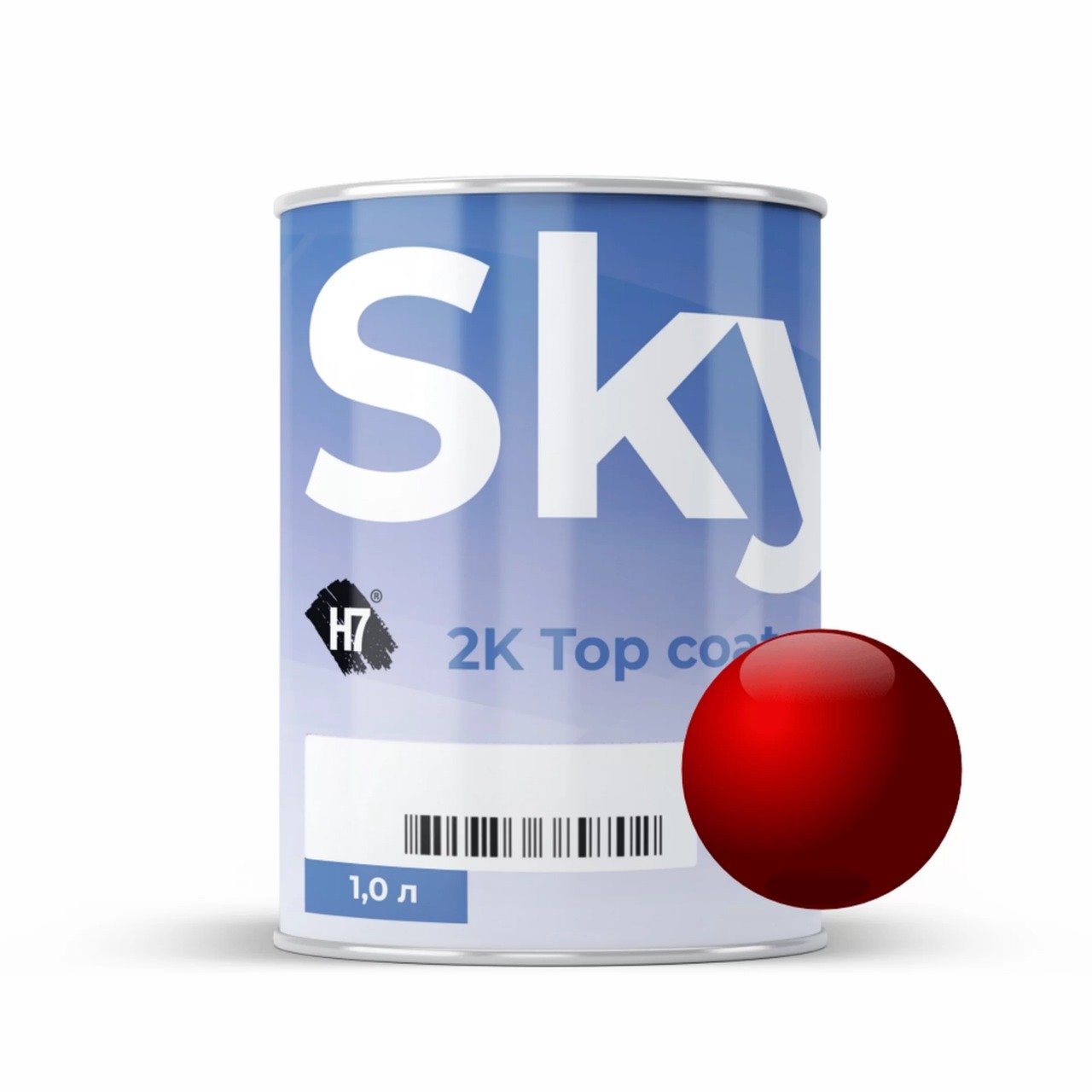 7513 Permanent Red 2К 2:1 акриловый компонент подбора автоэмалей 1л SkyMix H7