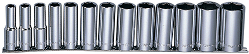 набор головок торцевых глубоких maxi-drive 1/2"dr на держателе, sae 7/16--1-1/4", 13 пр jonnesway