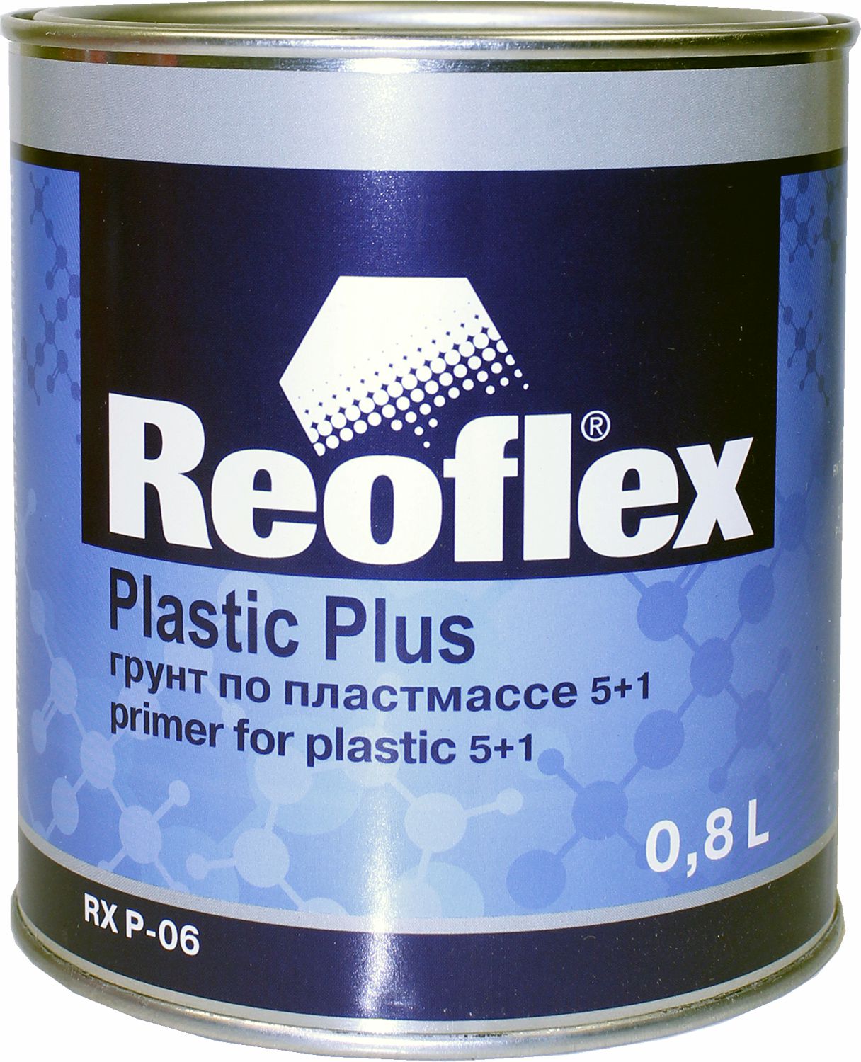грунт по пластмассе 2к 5+1 серый 0,8л reoflex