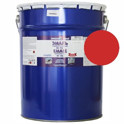 Эмаль ПФ-115 Универсальная КРАСНАЯ 20л (20кг) КВИЛ