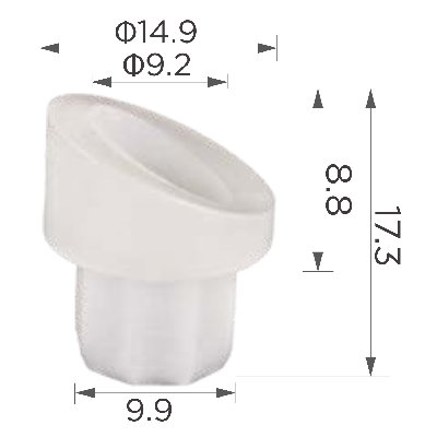 13611 (C3611) Клипса вставка пластиковая