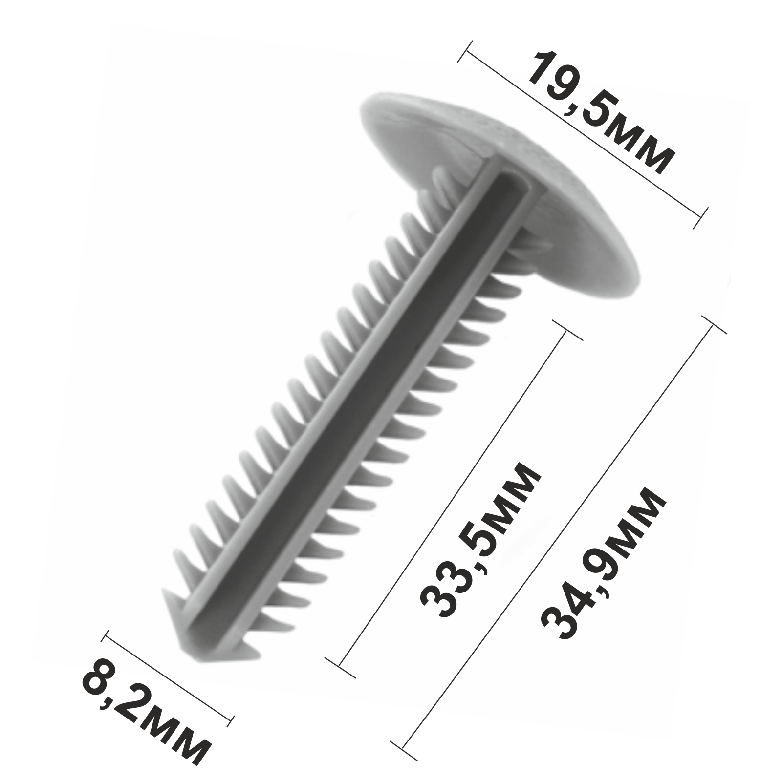 10600 (c600) клипса нажимная пластиковая