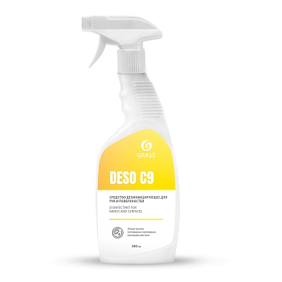 средство дезинфицирующее "deso c9" триггер 600мл grass
