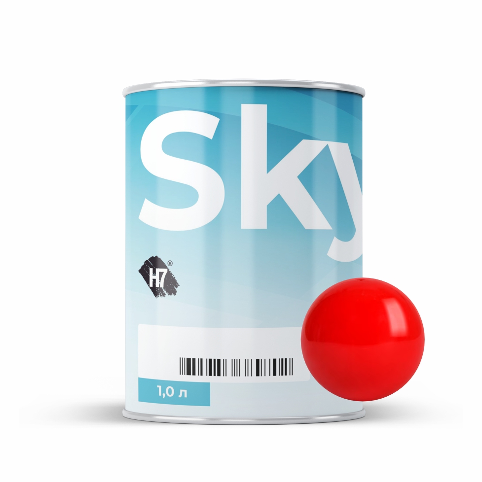 7014 bright red компонент для подбора автоэмалей базовый 1л skymix h7
