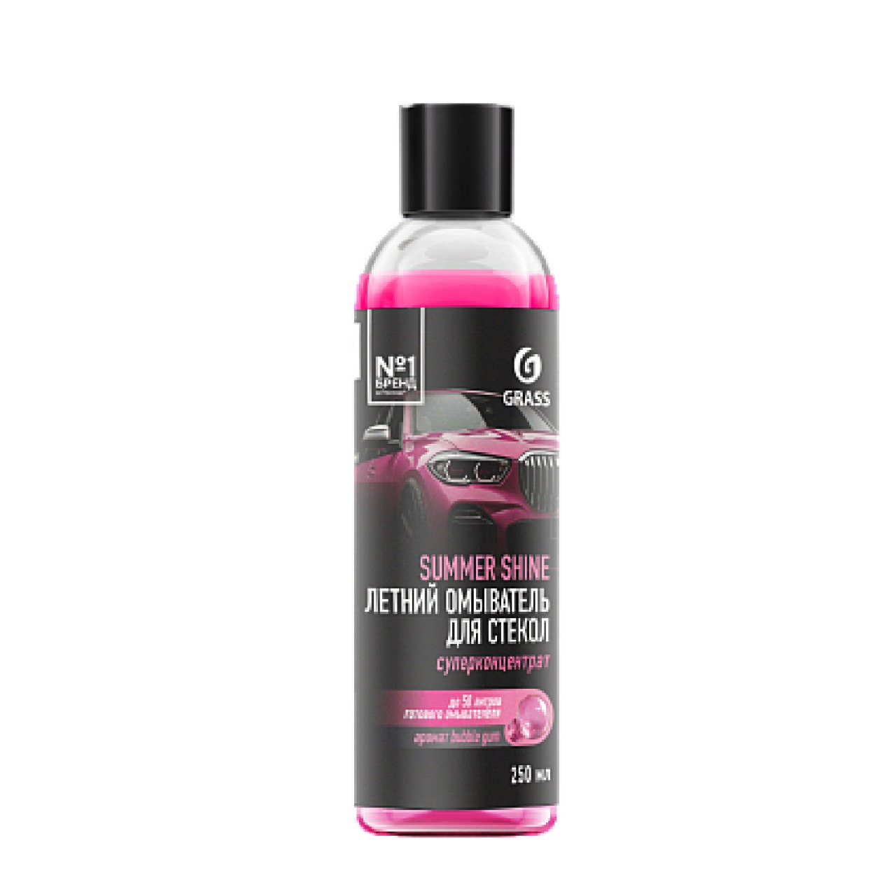 Моющее средство для стекол Summer shine Bubble Gum (концентрат) 250 мл GraSS