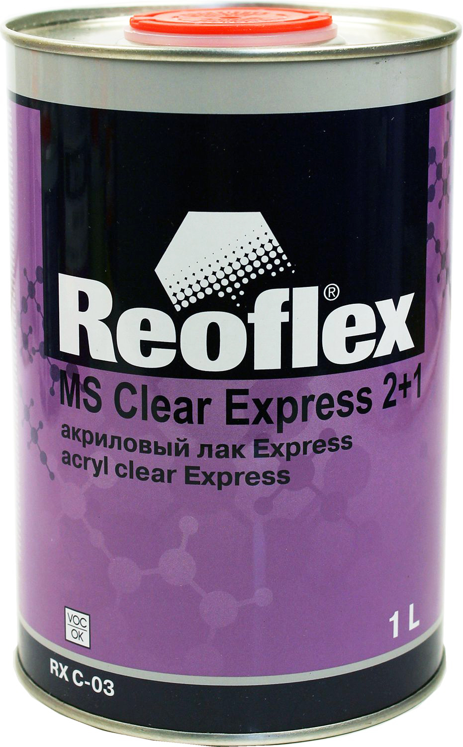 лак акриловый 2к express 2+1 1,0л reoflex
