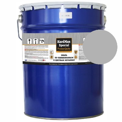 7040 RAL Эмаль по оцинкованным и цветным металлам серая 18кг HARDMAX SPECIAL