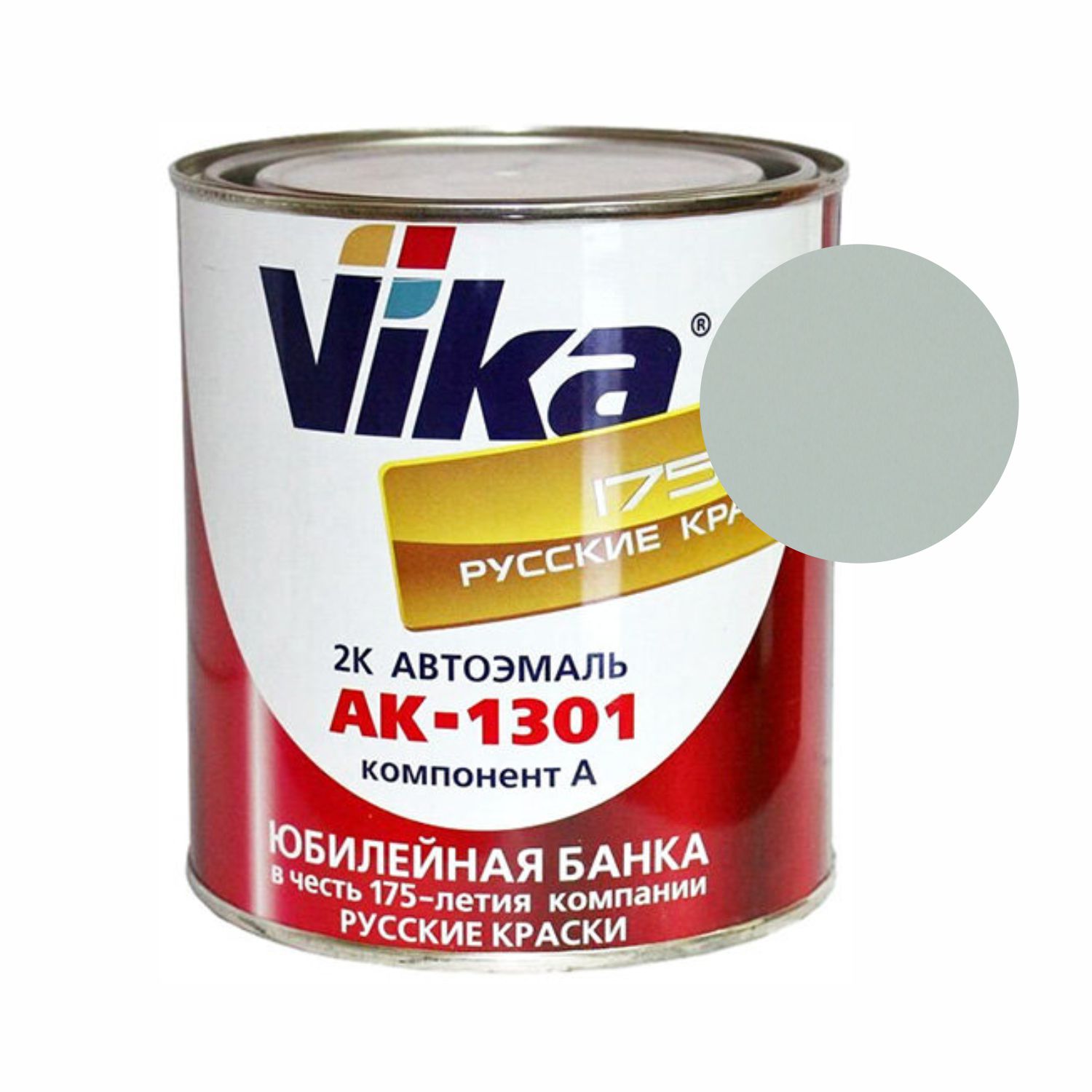 автоэмаль ак-1301 светло-серый (0,85кг) vika