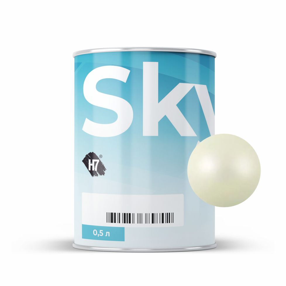 7328 жётлтый ксиралик crystal yellow pearl компонент для подбора автоэмалей базовый 0,5л skymix h7