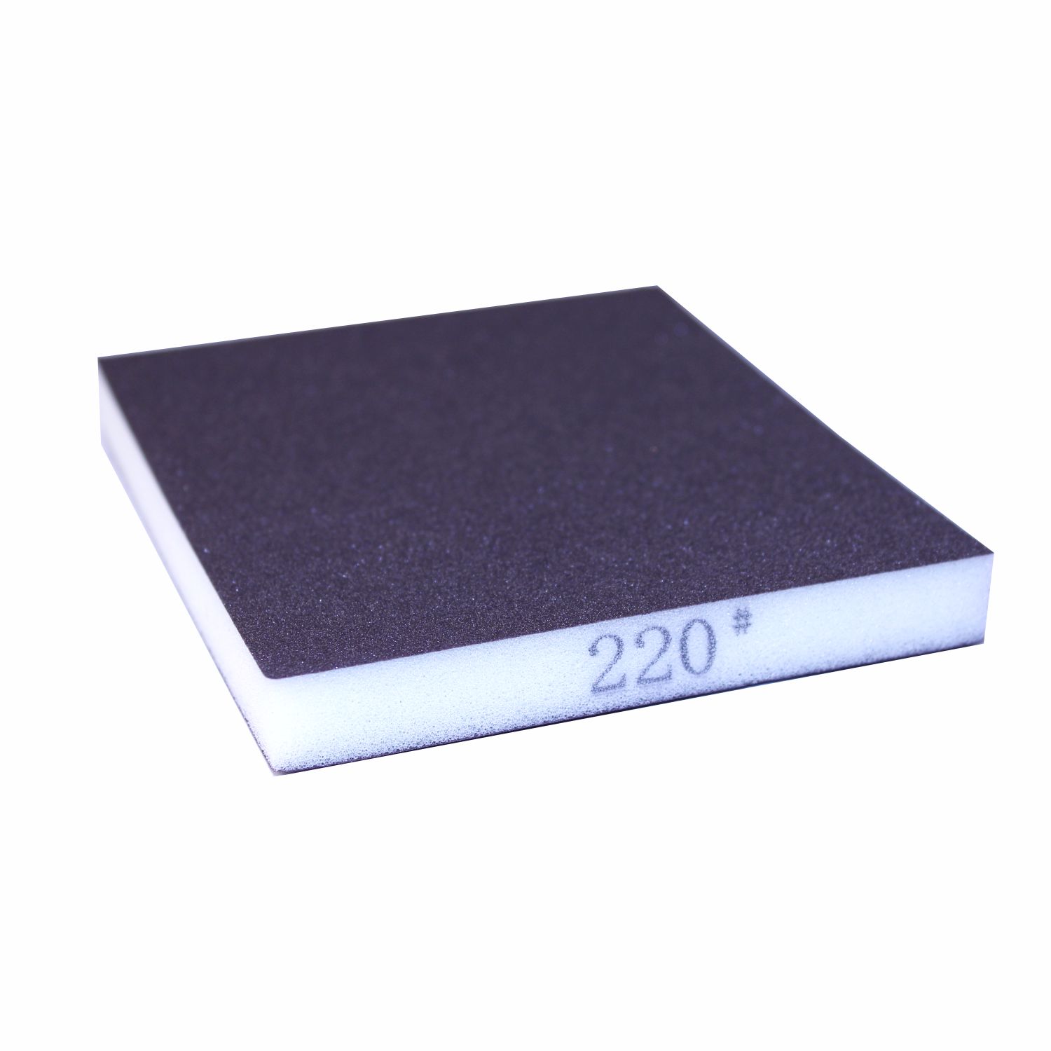 абразивная губка р220(400-500) 2-х сторонняя 98х120х13мм (1 шт) holex