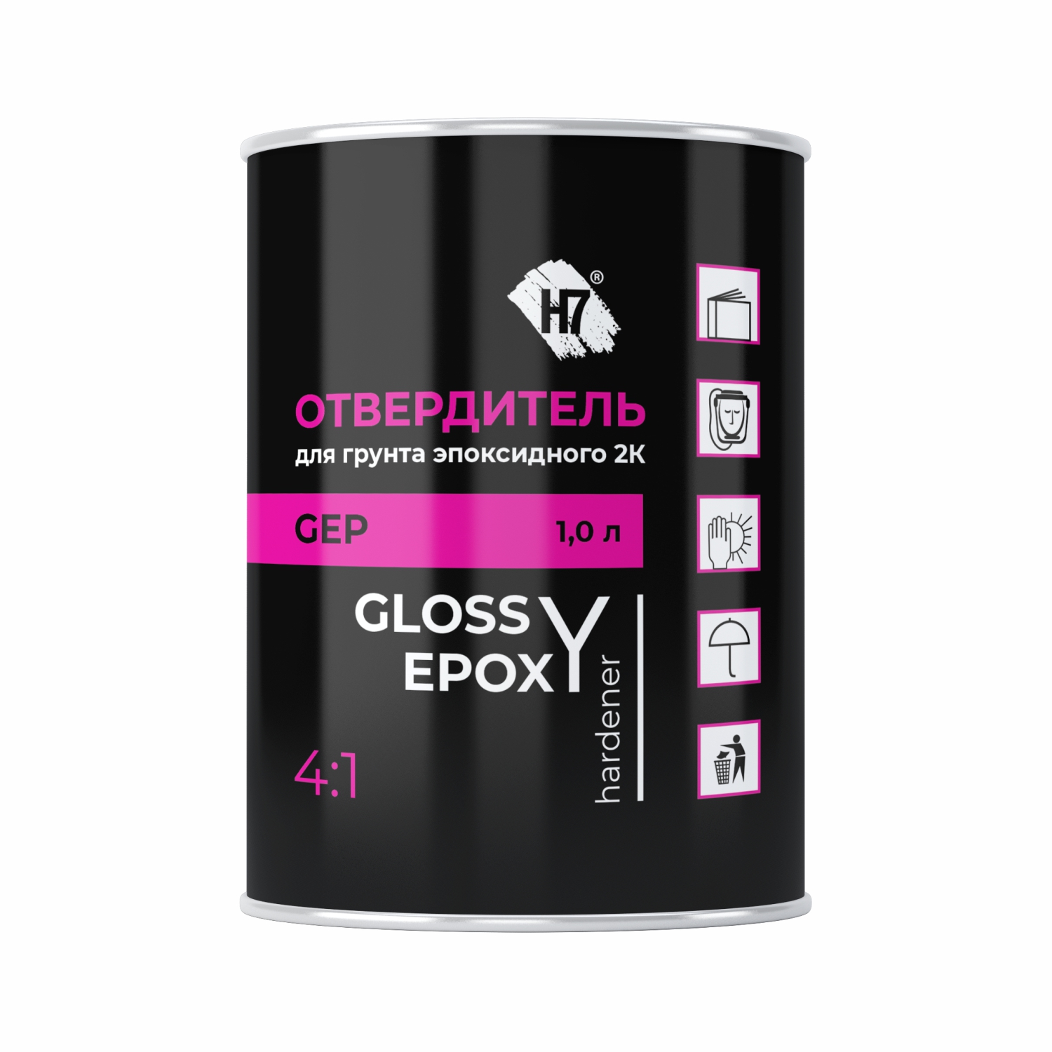 отвердитель для грунта эпоксидного 2к glossy epoxy primer 4:1 1 л н7