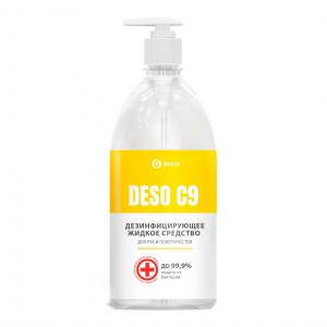 средство дезинфицирующее жидкое "deso c9" 1л grass