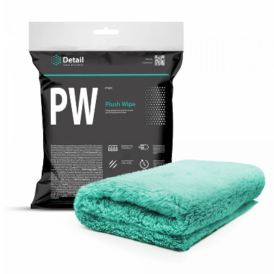 Микрофибровая салфетка для располировки составов PW "Plush Wipe" 40*40 DETAIL