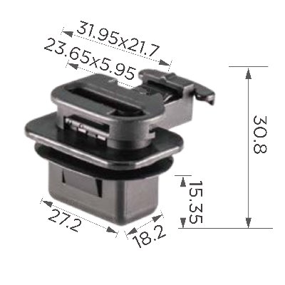 13690 (C3690) Клипса фигурная пластиковая
