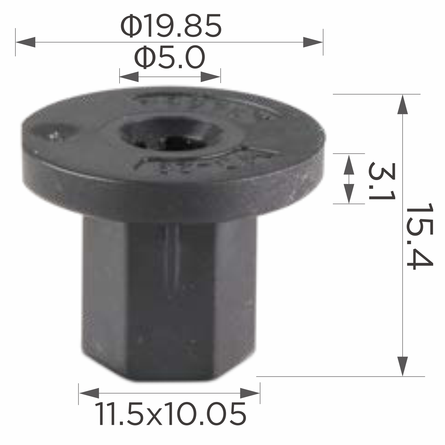 13599 (c3599) клипса вставка пластиковая