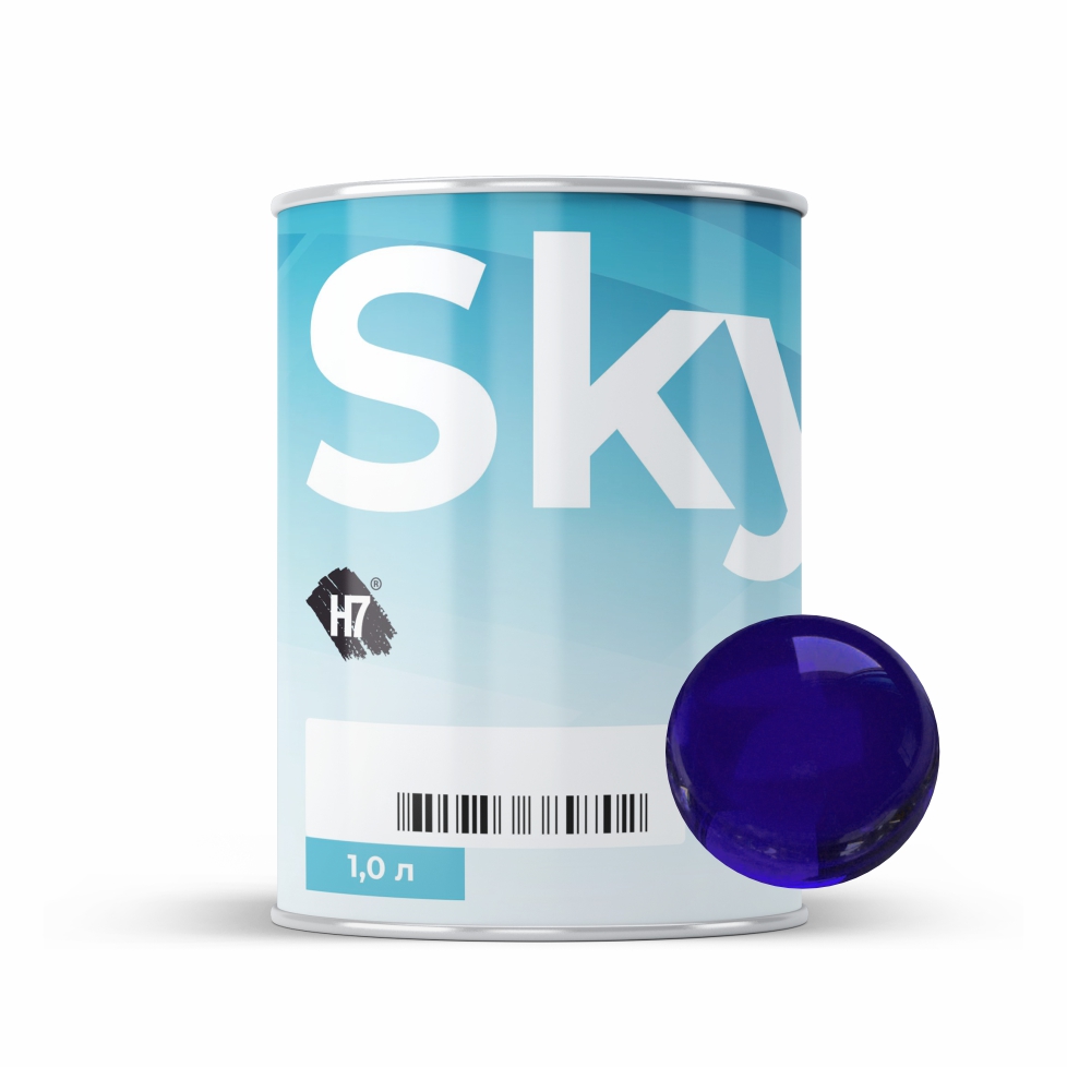 7052 permanent blue компонент для подбора автоэмалей базовый 1л skymix h7