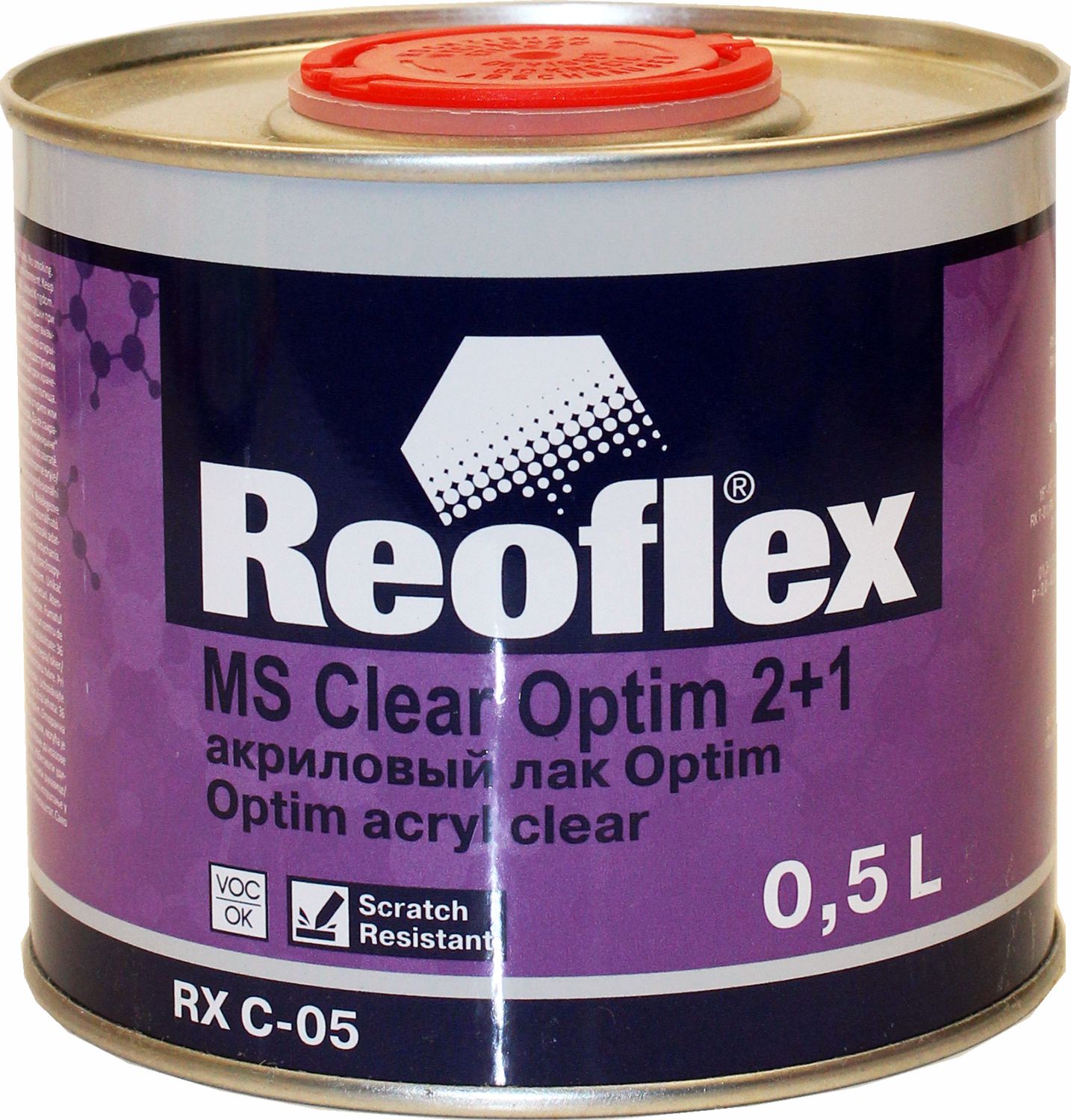 лак акриловый 2к ms 2+1 0,5л reoflex