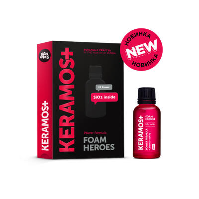керамическое покрытие для лкп автомобиля keramos+ 50мл foam heroes