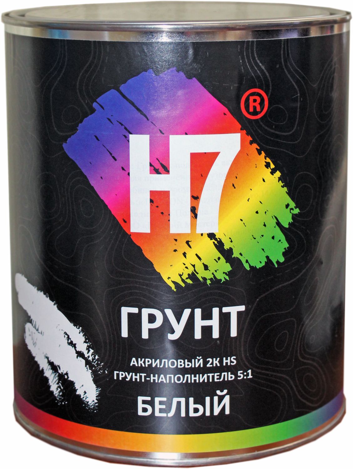 грунт-наполнитель акриловый 2к hs 5:1 белый 3,5 л h7