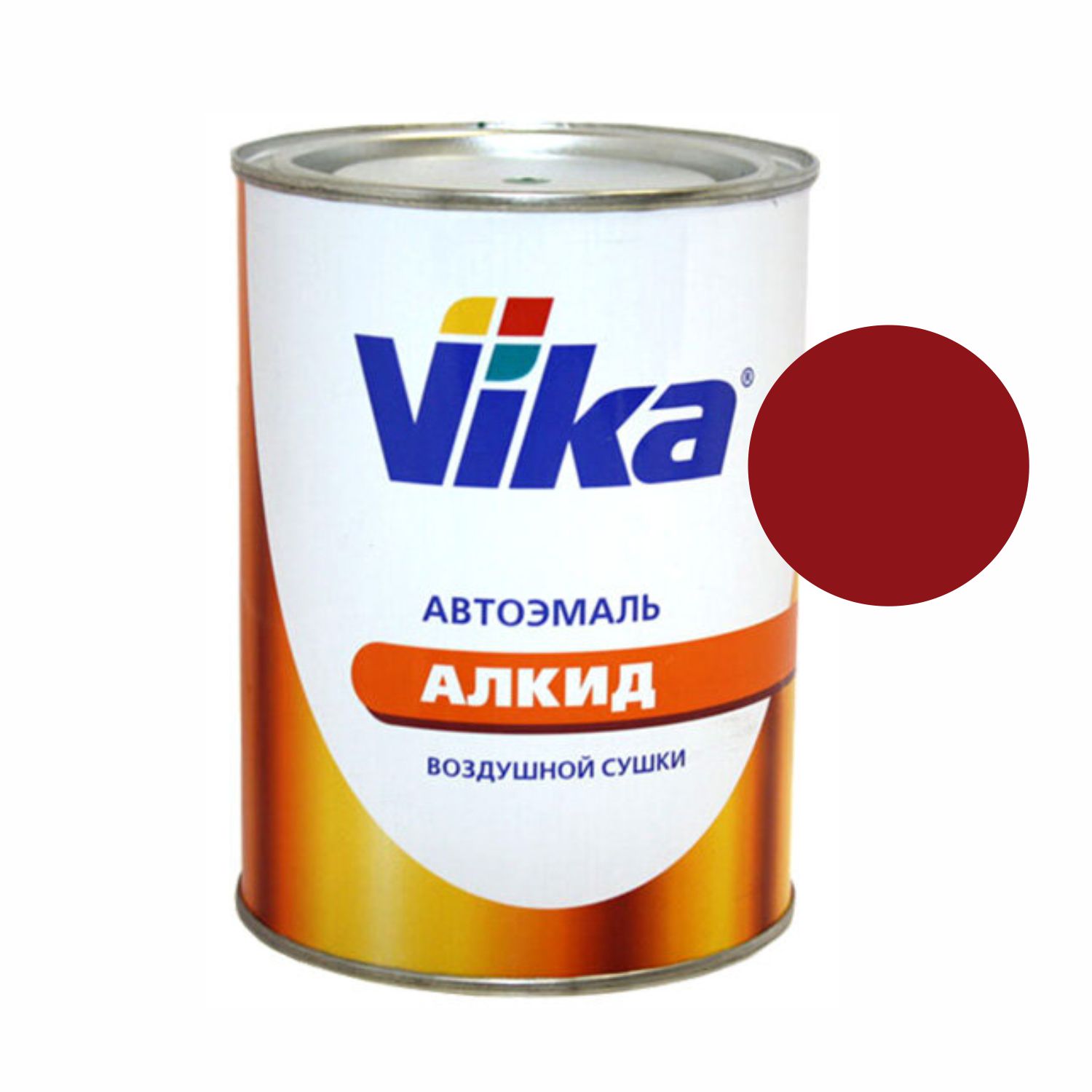 127 вишневая 02 автоэмаль алкидная 1к vika-60 0,8кг vika