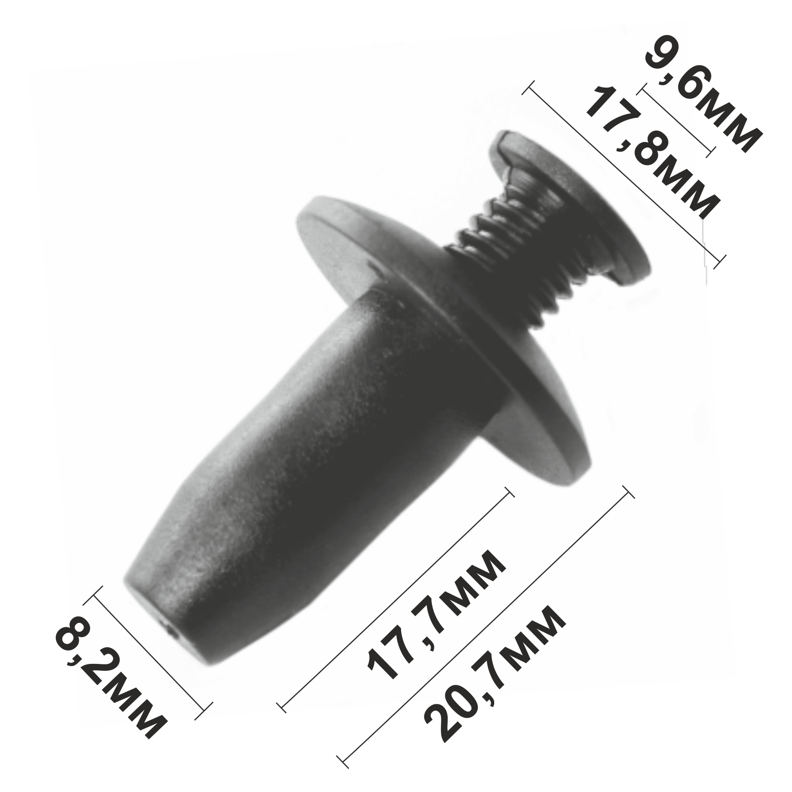 10677 (c677) клипса автомобильная ford