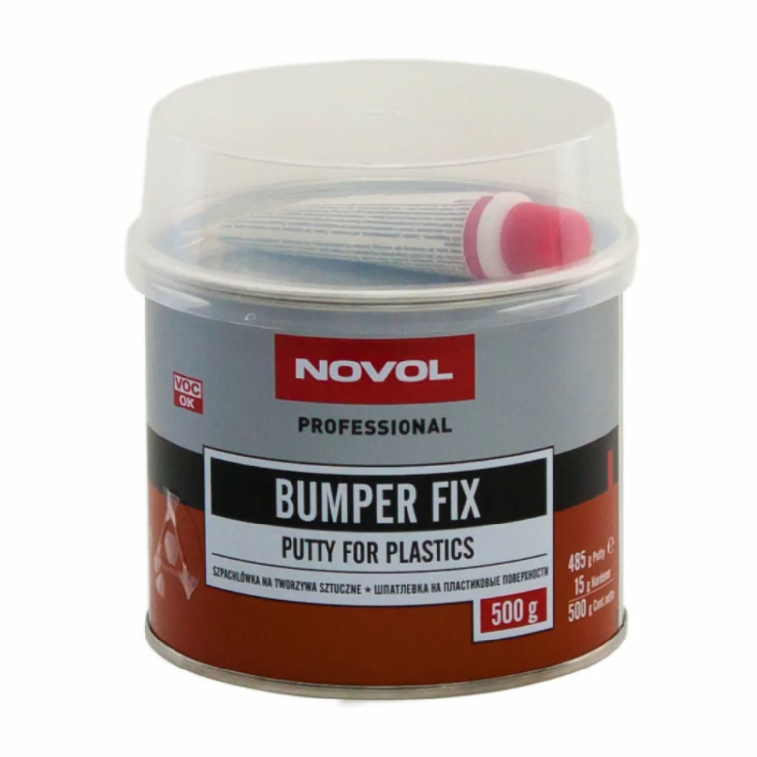 шпатлевка для пластика bumper fix novol(0,5кг)