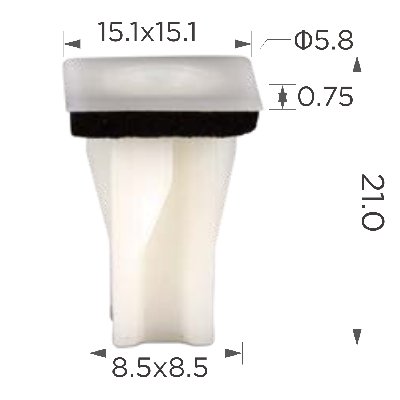 13560 (C3560) Клипса вставка пластиковая